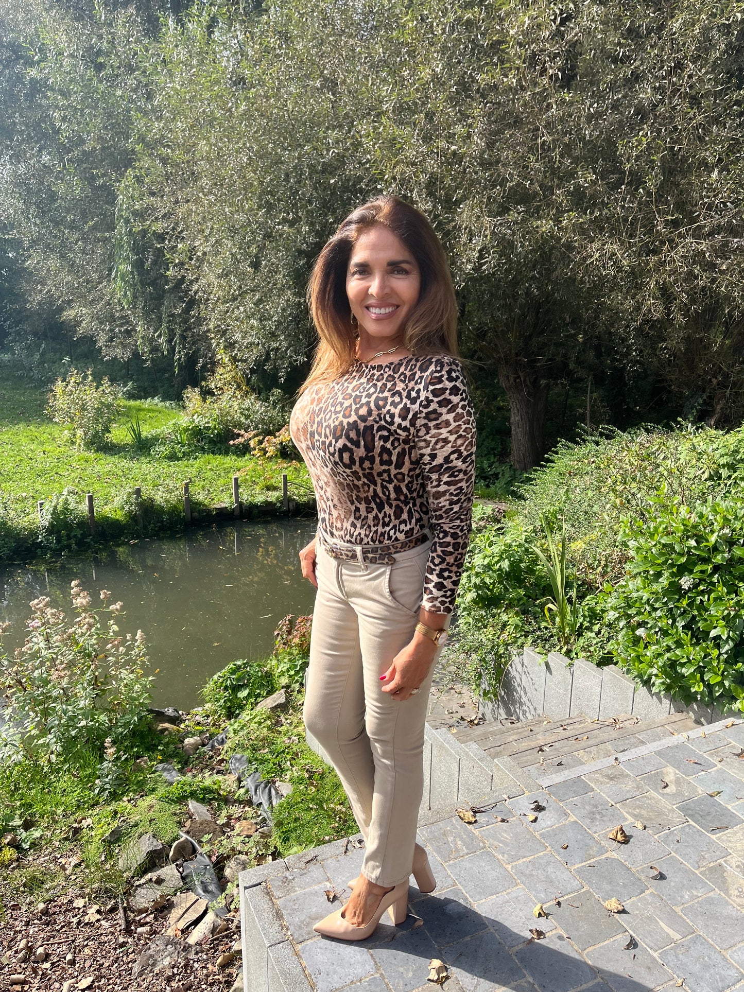 GG074 Animal Print Blouse