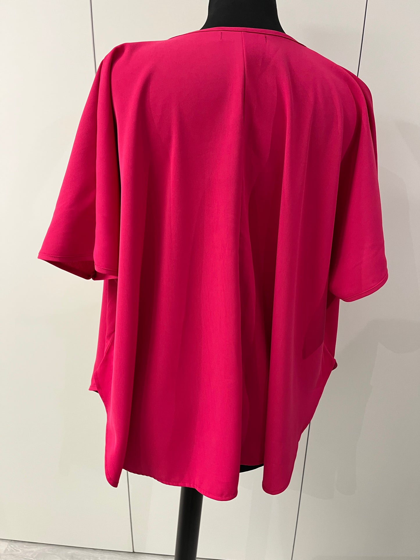 GG002: Fuchsia Crossed Blouse