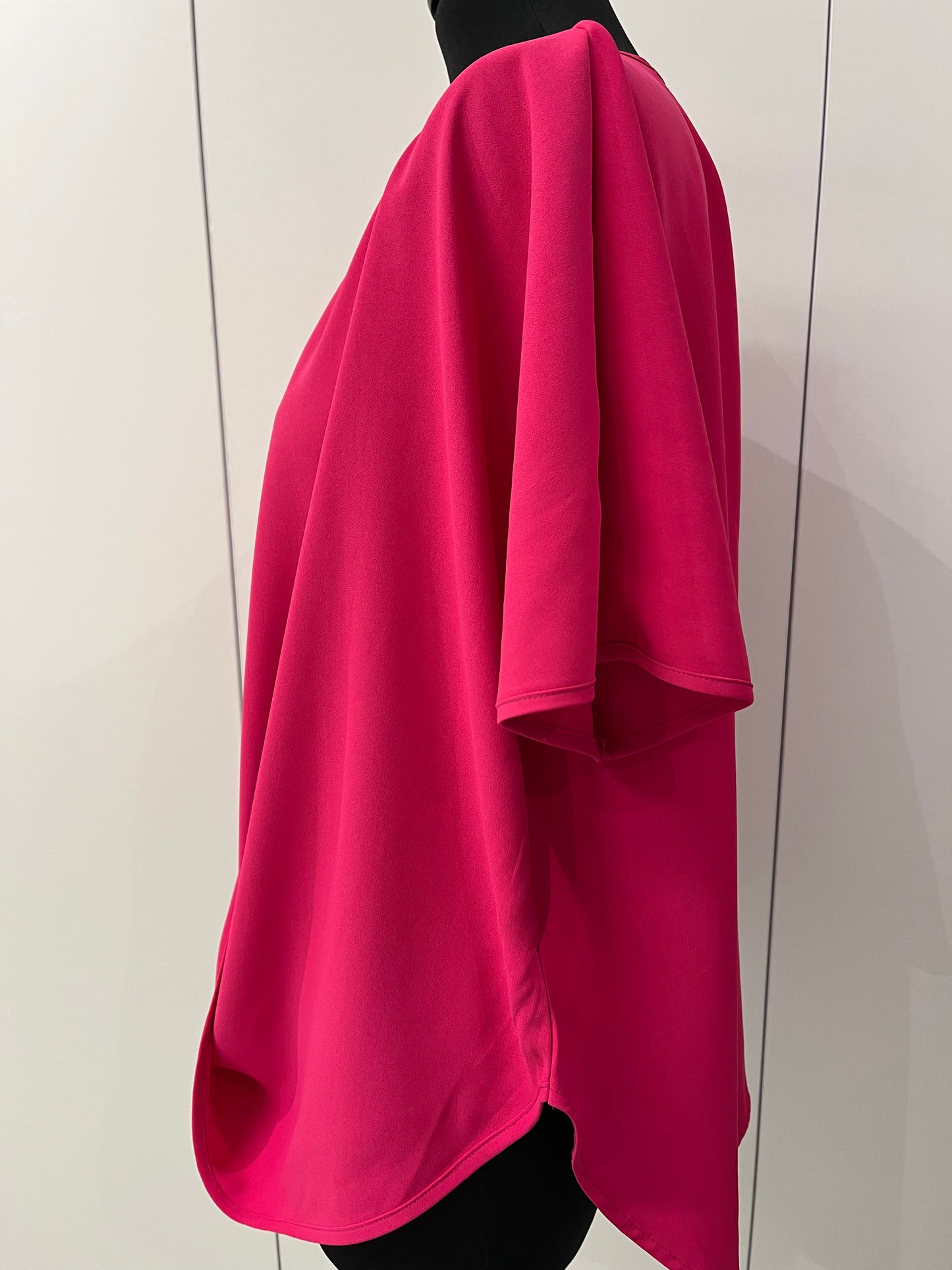 GG002: Fuchsia Crossed Blouse