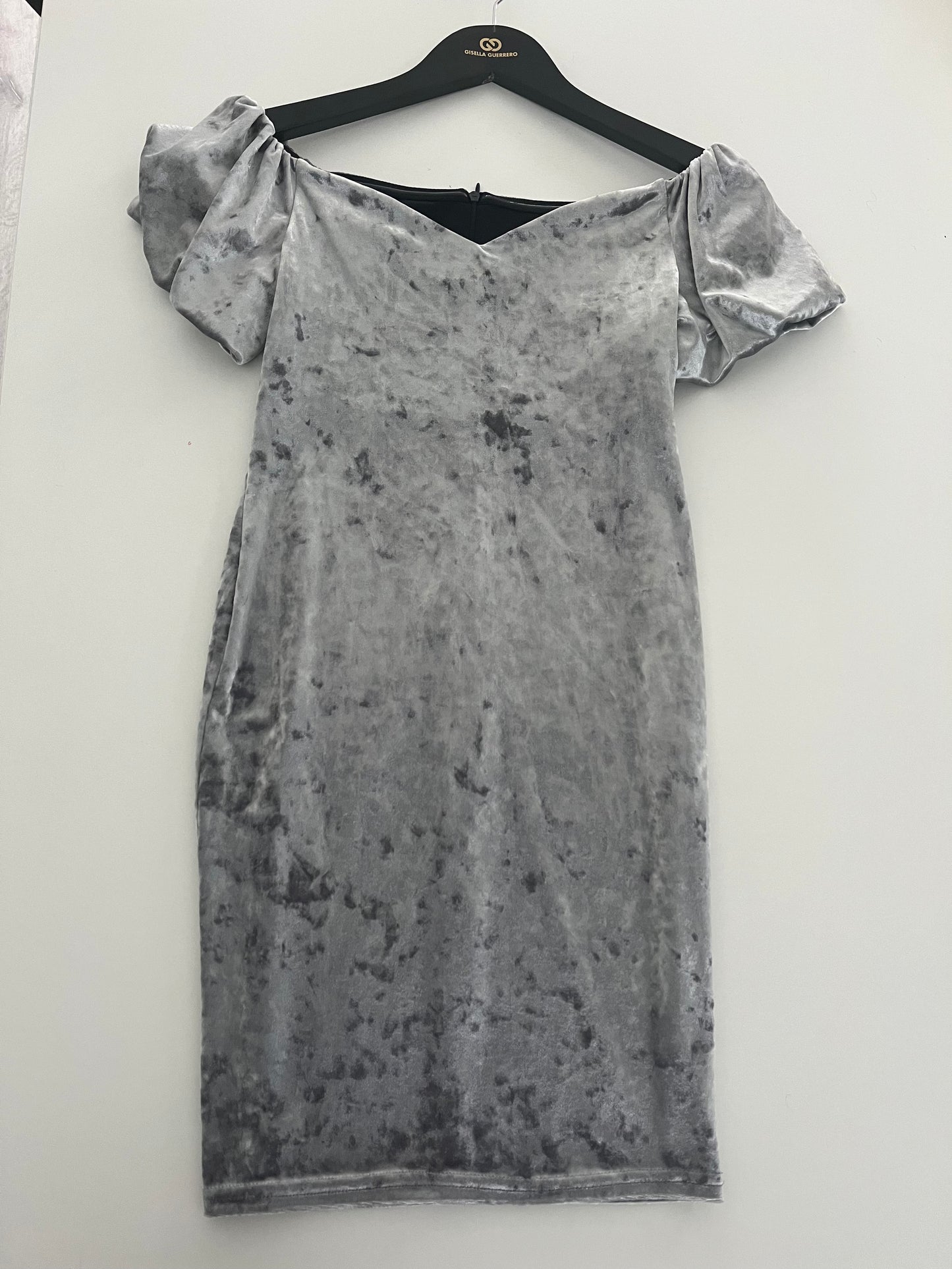 GG005: Gray Velvet Dress
