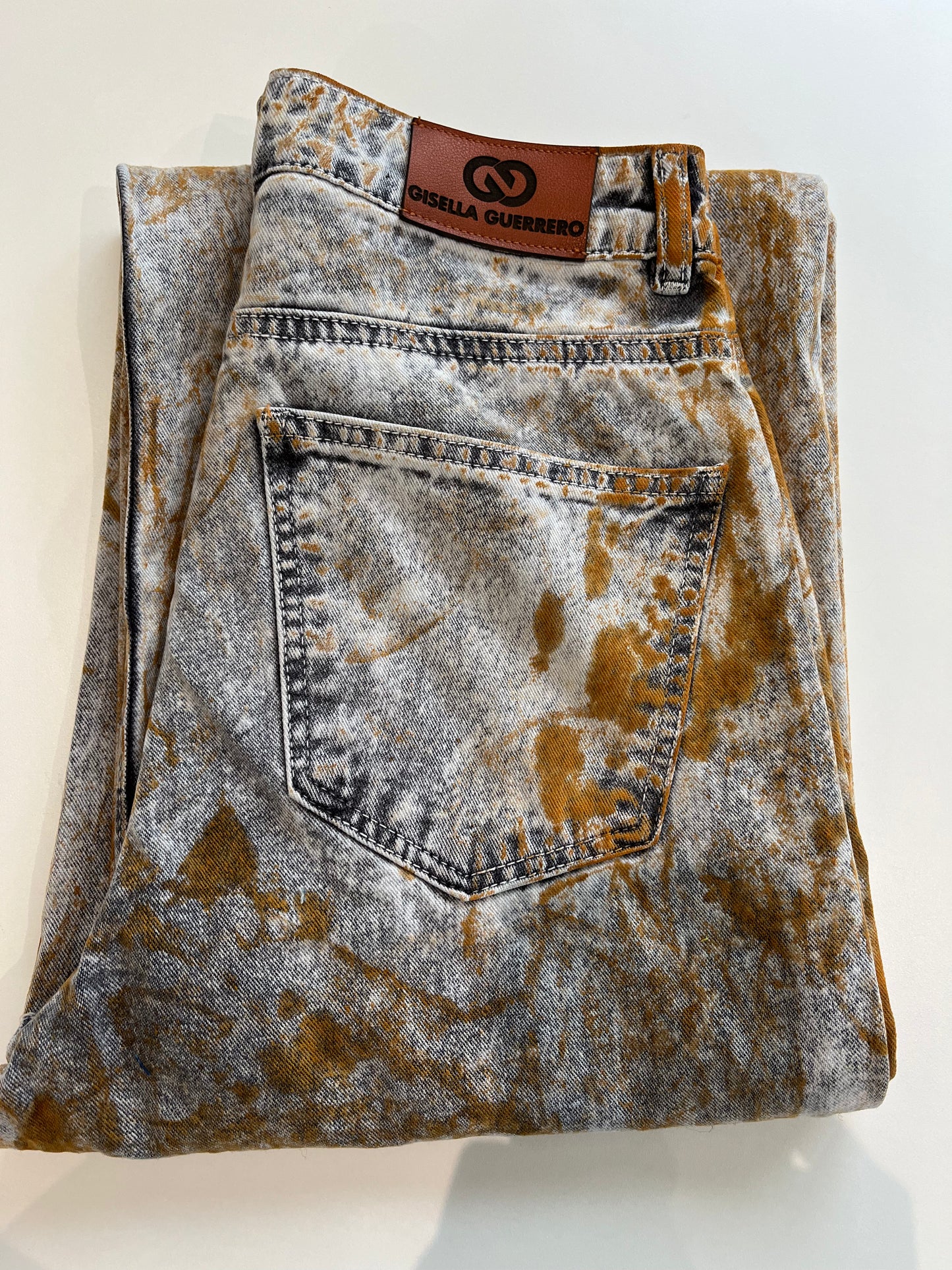 GG013: Metallic Rust Jeans