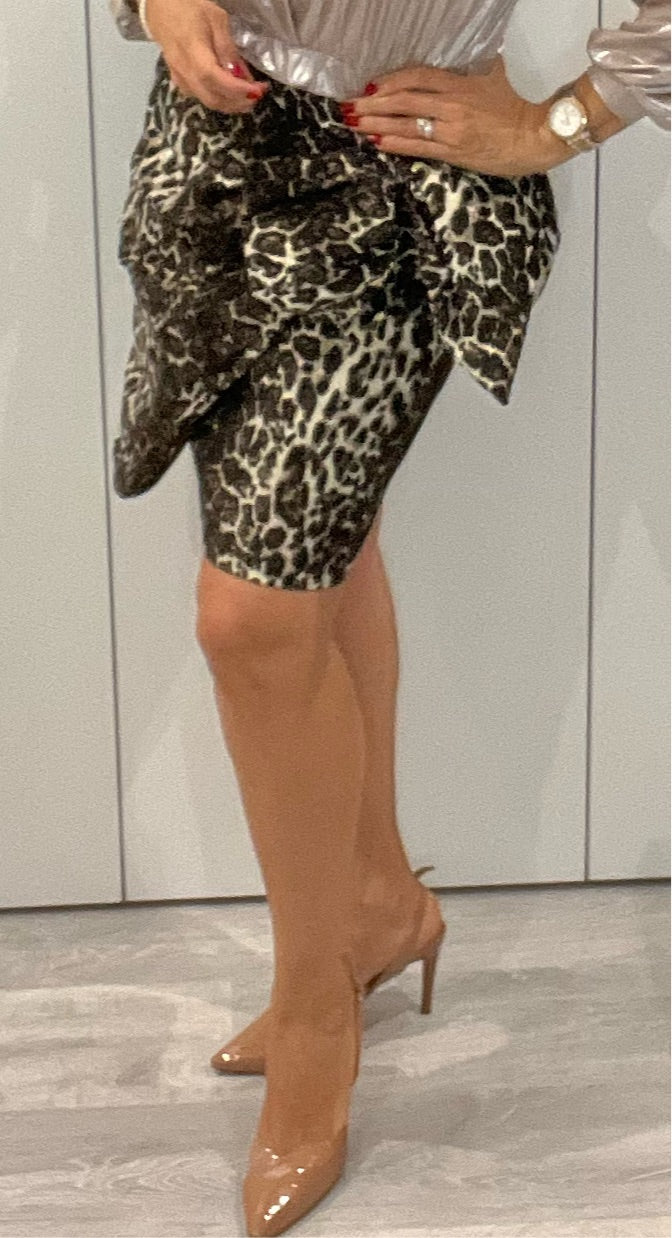 GG021: Animal Print Skirt