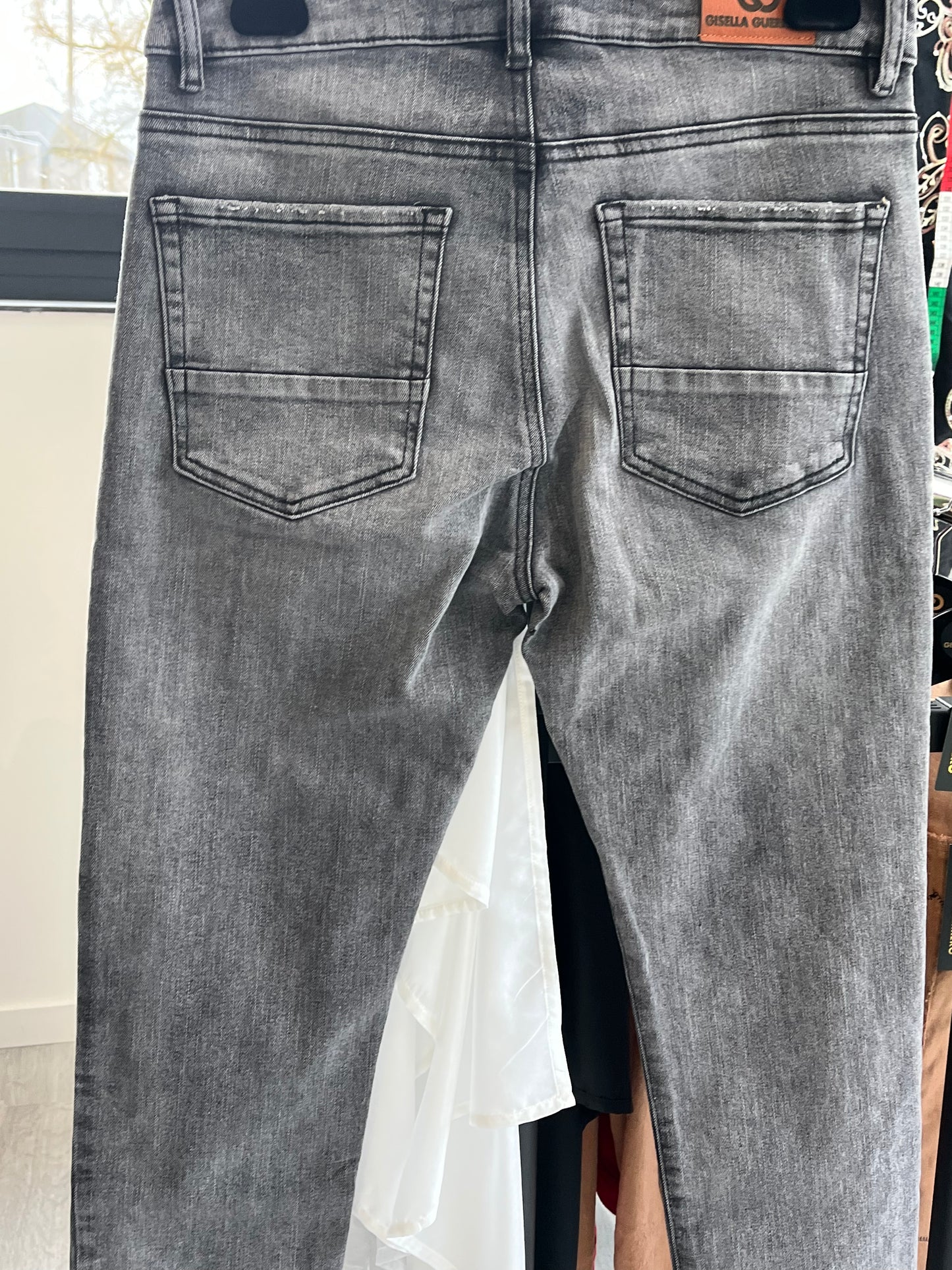 GG028: Gray Denim Jeans
