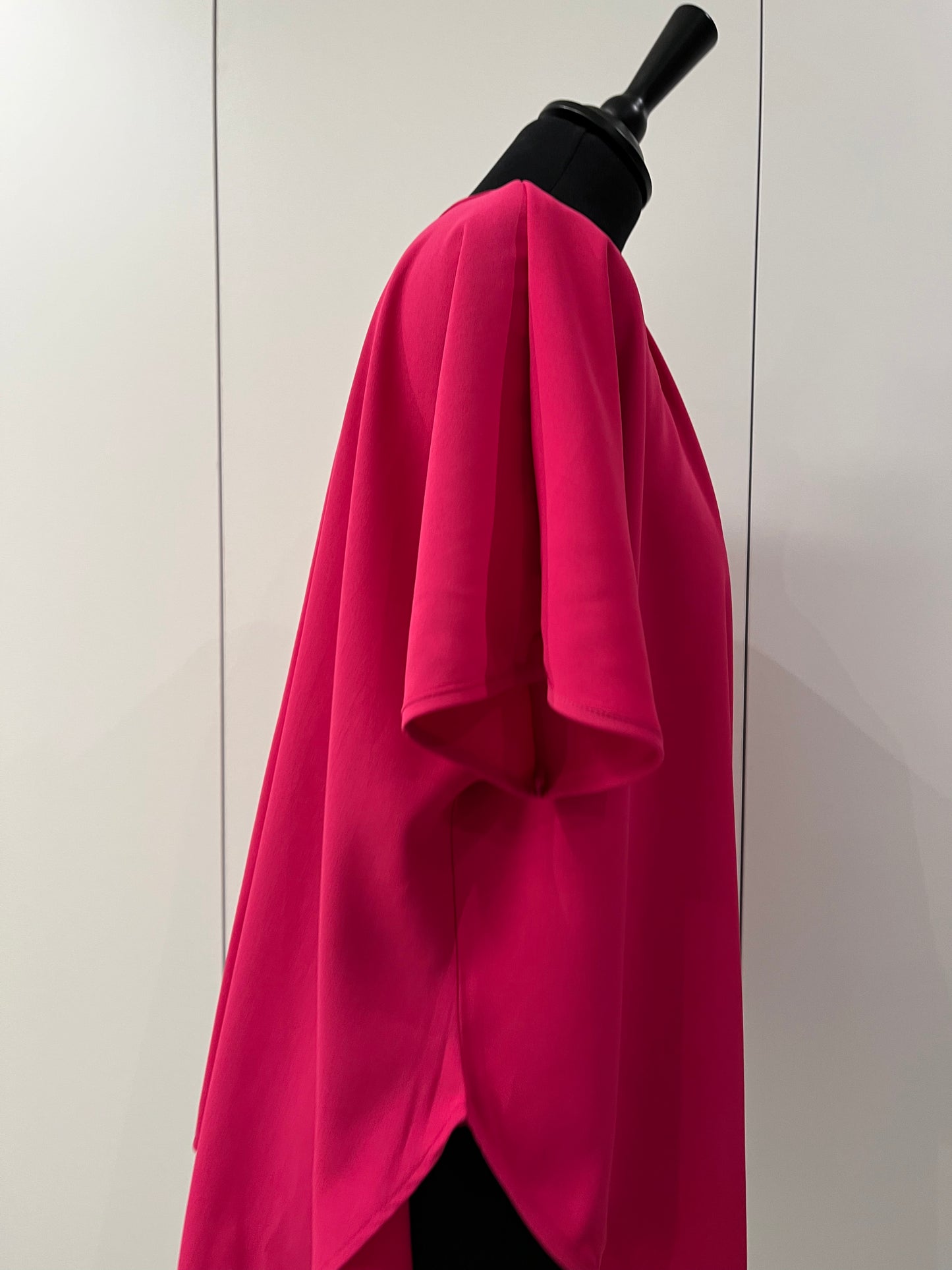 GG002: Fuchsia Crossed Blouse