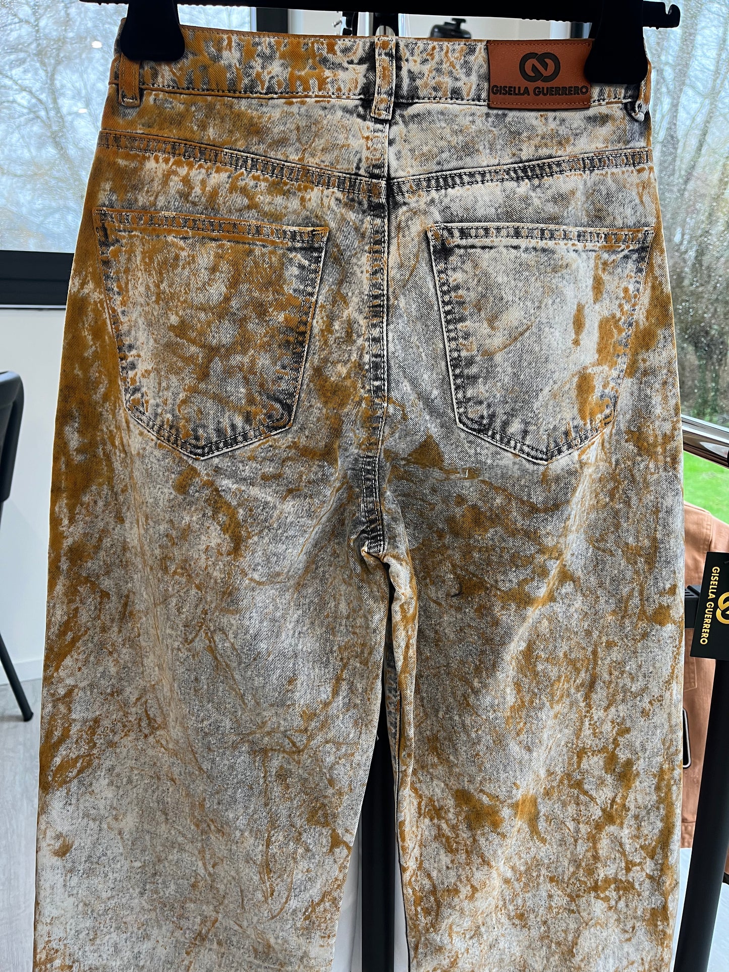 GG013: Metallic Rust Jeans