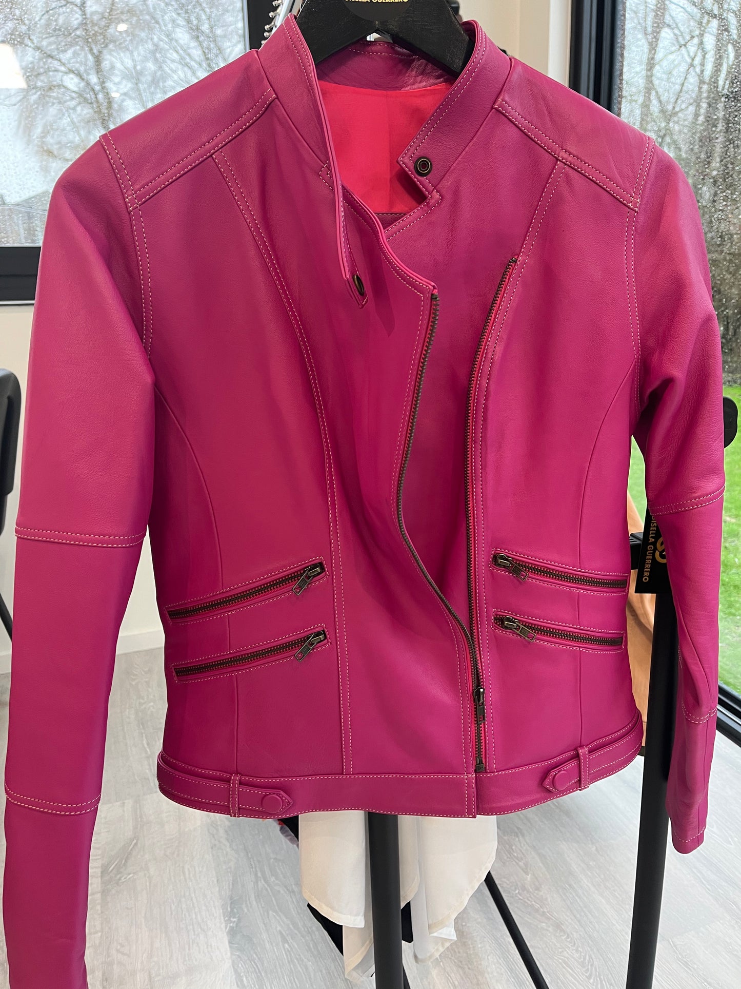 GG016: P*nk Leather Jacket