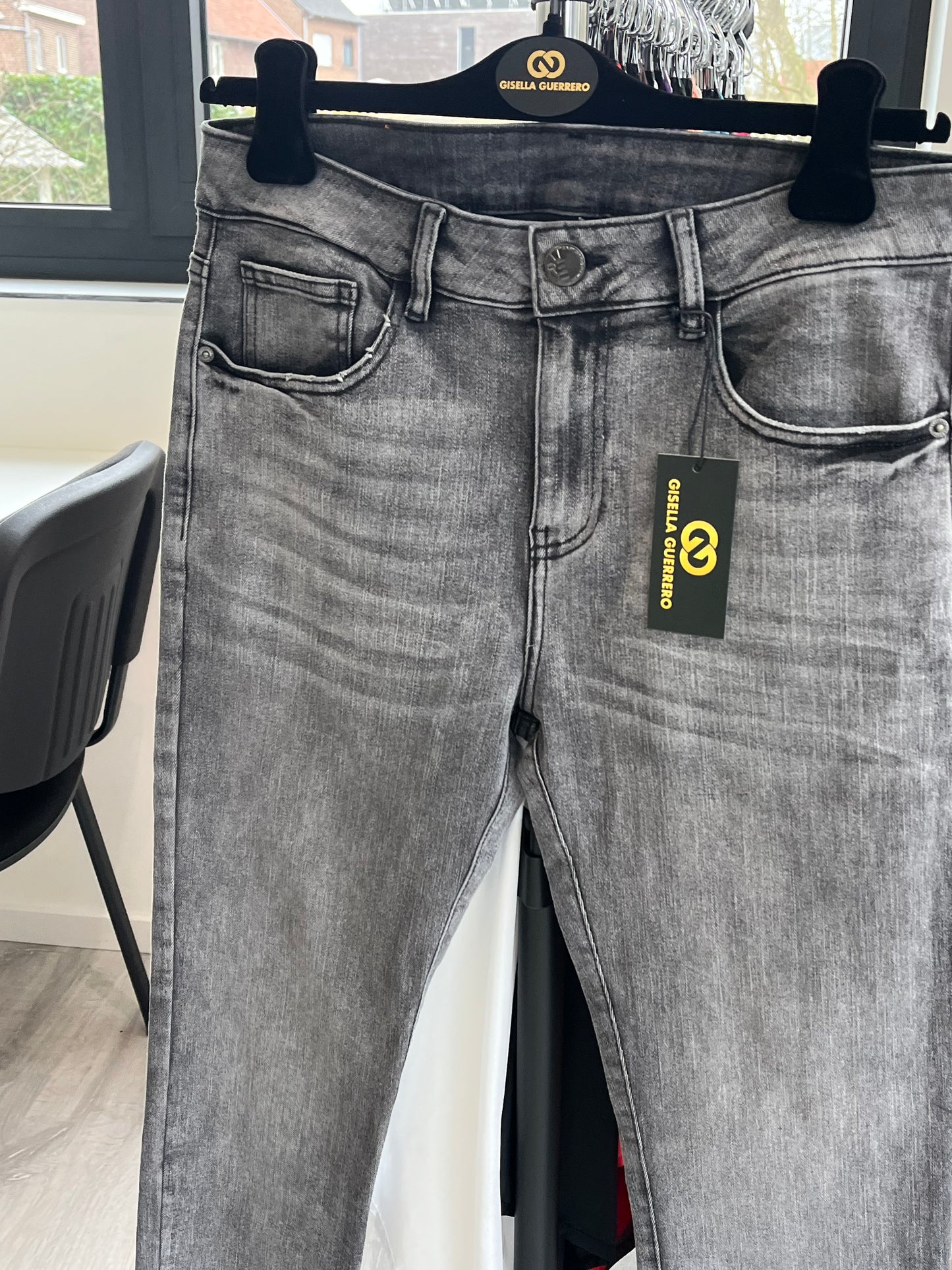 GG028: Gray Denim Jeans