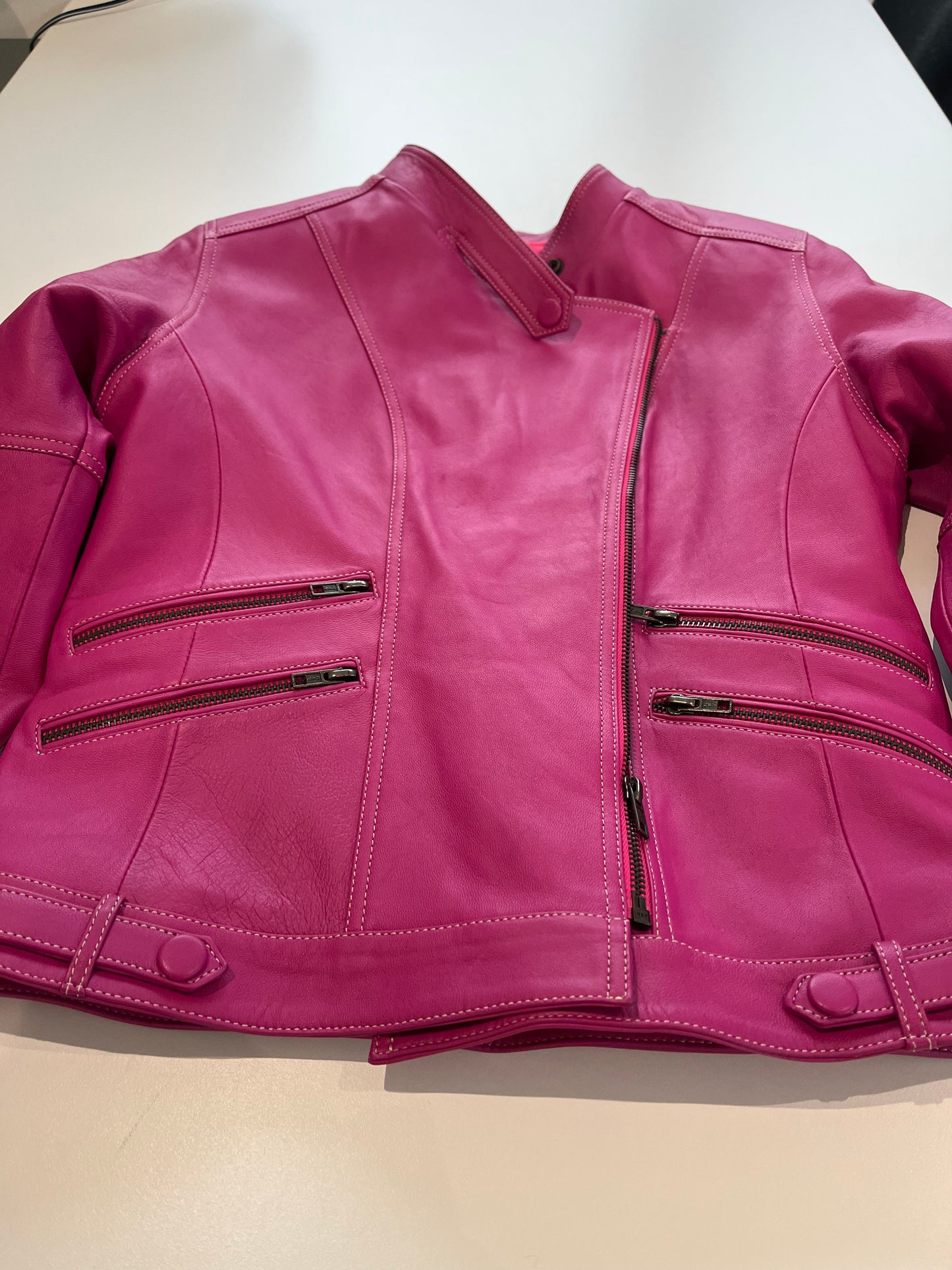 GG016: P*nk Leather Jacket